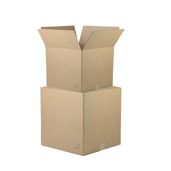 The Boxery Single Wall Kraft Corrugated Universal Moving Boxes 5x5x8”, 25 Count