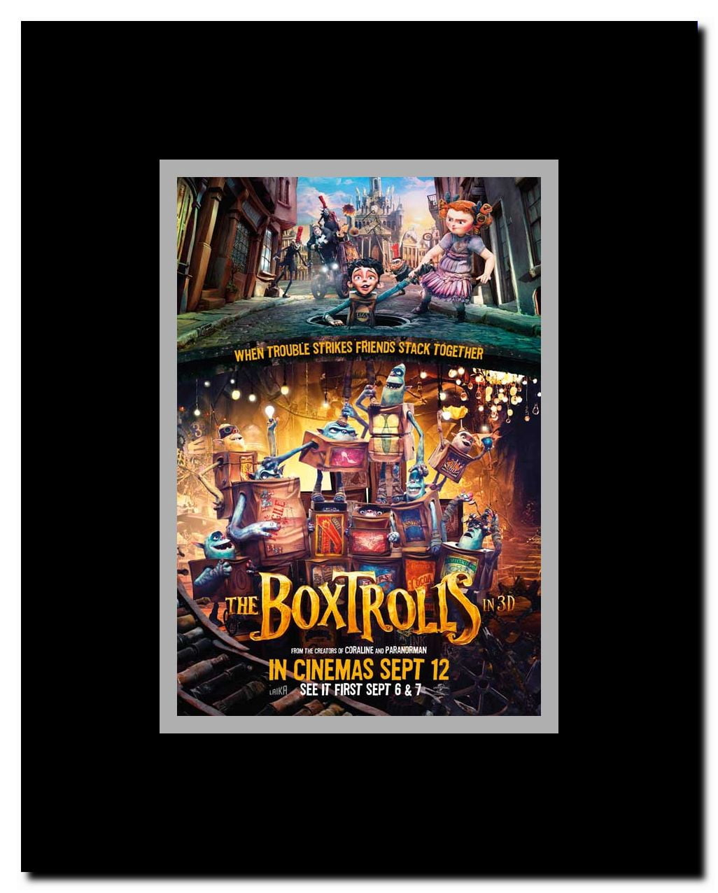 The Boxtrolls Framed Movie Poster