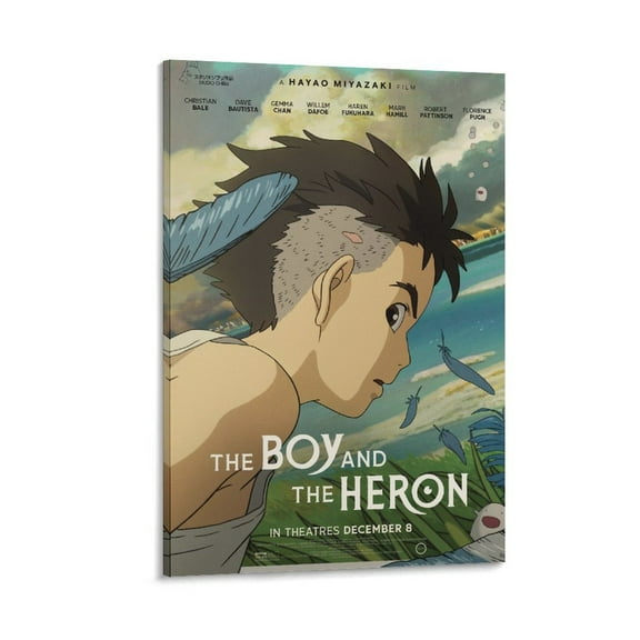 The Boy And The Heron Japan Anime Poster Home Decor Poster Wall Art Hanging Picture Print Bedroom Decorative Painting Posters Room Aesthetic 12x18inch(30x45cm)