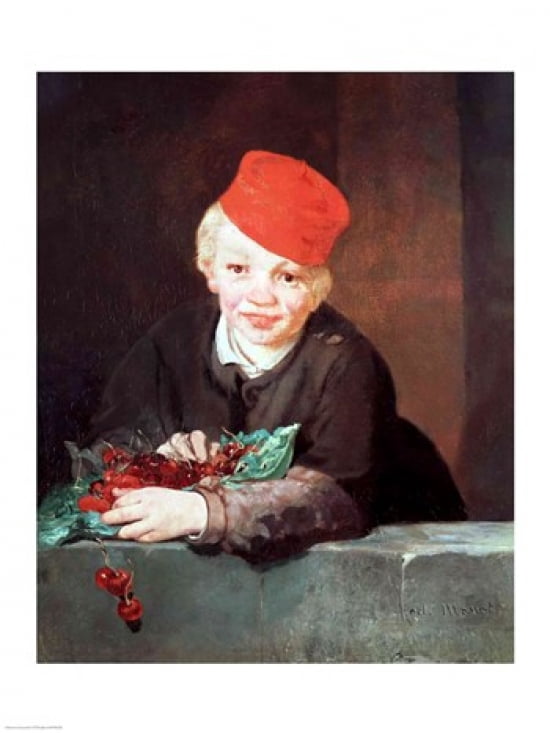 The Boy with the Cherries 1859 Canvas Art - Edouard Manet (18 x 24)