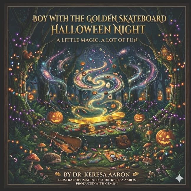 The Boy with the Golden Skateboard Halloween Night: A Little Magic, A Lot of Fun, (Paperback)