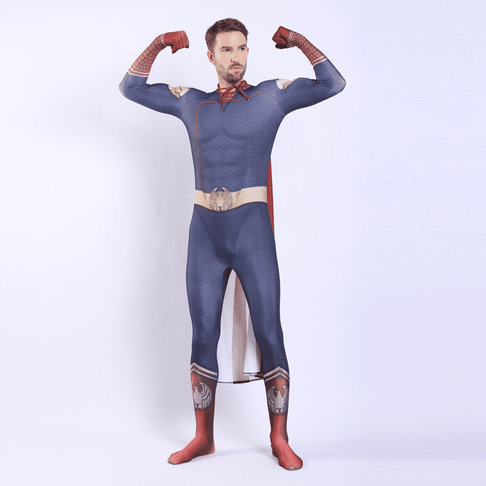 The Boys Homelander Cosplay Costume Halloween Zentai Suit for Men