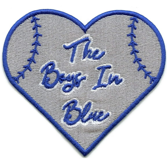 The Boys In Blue Patch Los Angeles Baseball Sports Fan Embroidered Iron On