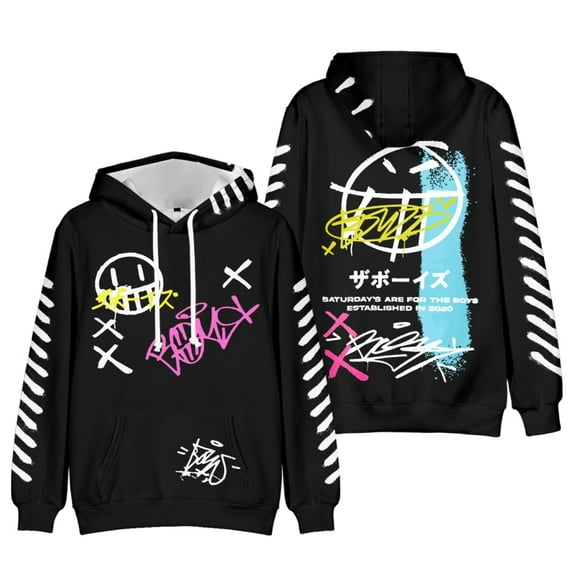 The Boys Merch Hoodie Graffiti Printed For Women Men Fans Streetwear Pullover