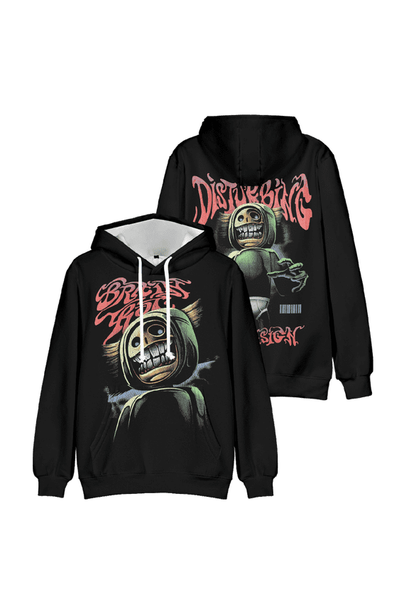 The Boys Merch Horror Brush Head Hoodie Fashion Unisex Long Sleeve Pullover Graphic Tops