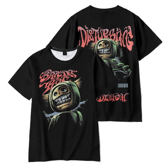 The Boys Merch Horror Brush Head T-shirt Fashion Unisex Short Sleeve Casual Graphic Tee