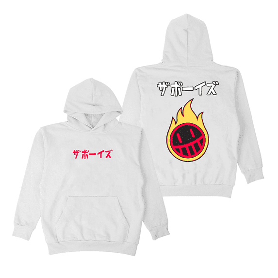 The Boys Nitrous Racing Hoodie Japanese Harajuku Fashion Pullover for Women & Men,M,White