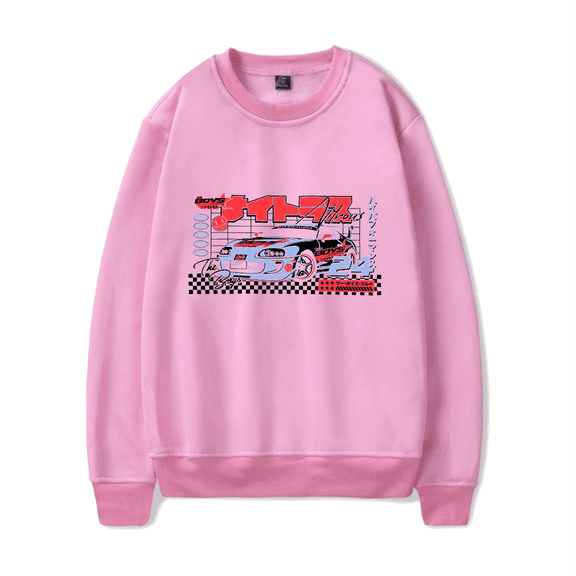 The Boys Nitrous Racing Merch Long Sleeve Sweatshirt Anime Harajuku Long Sleeve Crewneck For Mens Women Streetwears