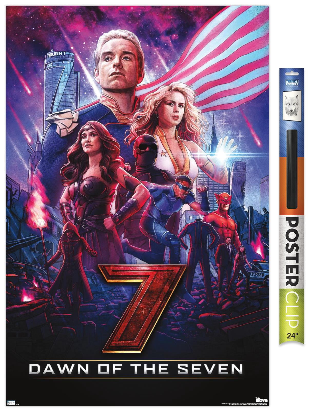 The Boys: Season 3 - Dawn of the Seven Wall Poster, 22.375" x 34"
