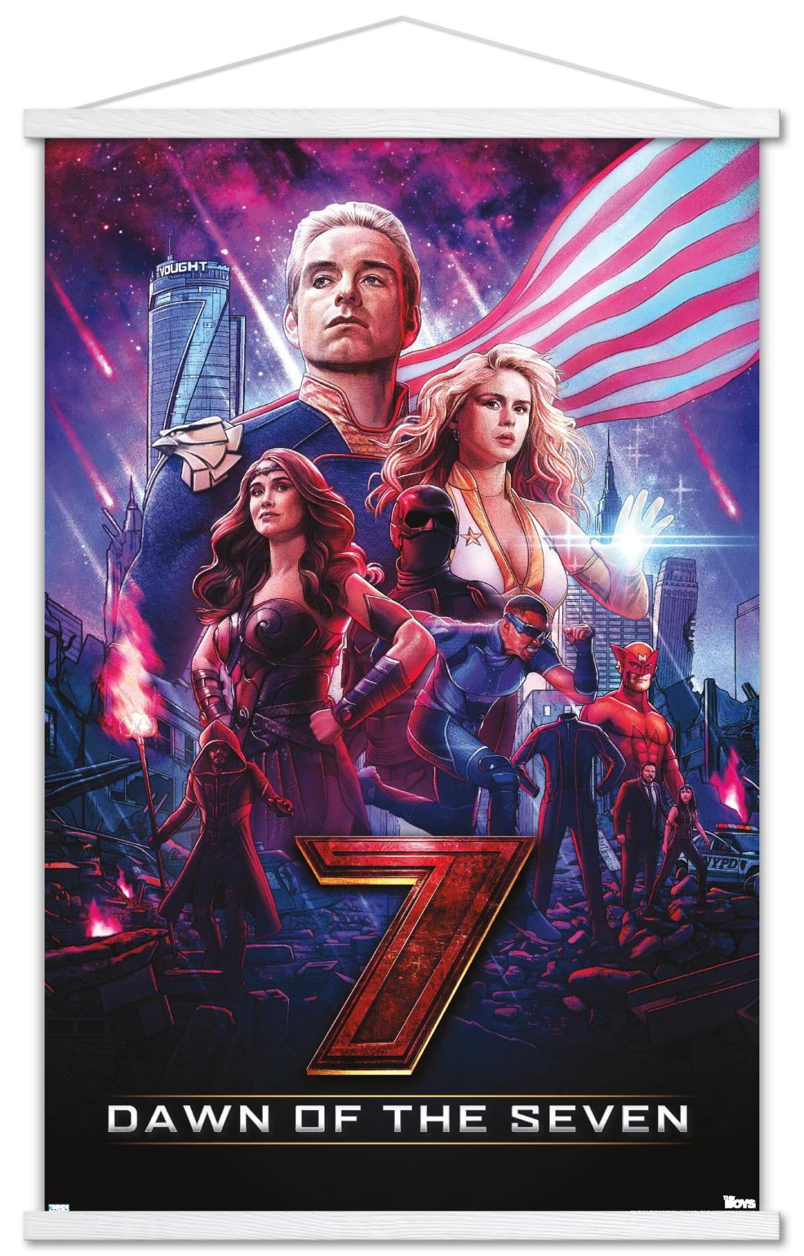 The Boys: Season 3 - Dawn of the Seven Wall Poster with Magnetic Frame, 22.375" x 34"