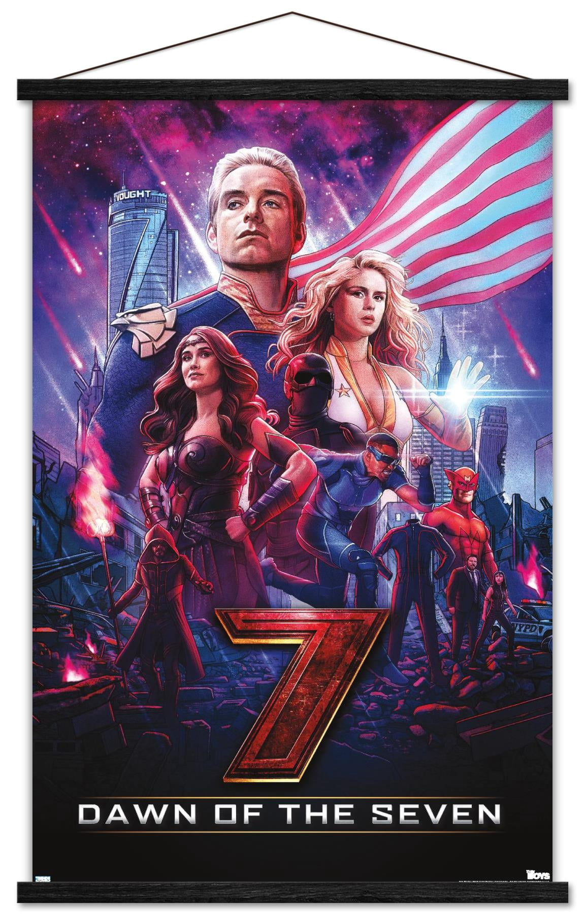The Boys: Season 3 - Dawn of the Seven Wall Poster with Magnetic Frame, 22.375" x 34"