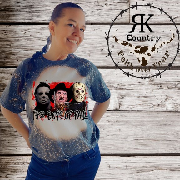 The Boys of Fall Custom Bleached Adult T-Shirt