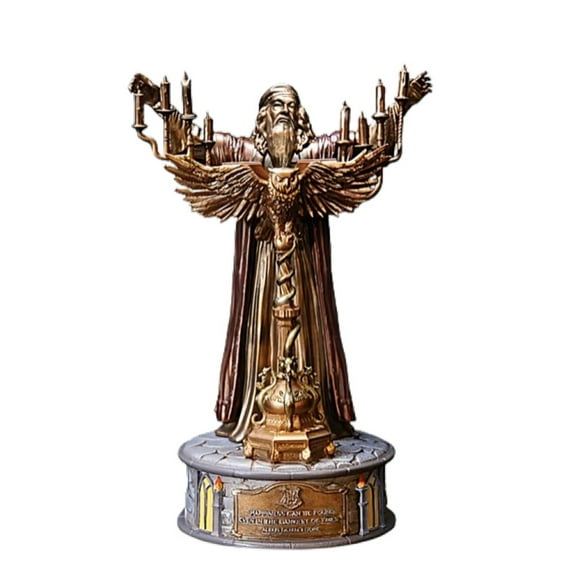 The Bradford Exchange ALBUS DUMBLEDORE Cold-Cast Bronze Sculpture: A Tribute to the Esteemed Wizard 8.25-Inches