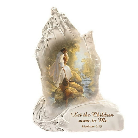 The Bradford Exchange All God's Children Issue #3 Praying Hands Religious Art Collectible Figurine with Art by Greg Olsen 6-inches