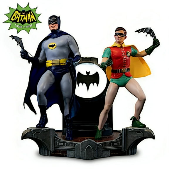 The Bradford Exchange BATMAN and ROBIN Illuminated Masterpiece Sculpture