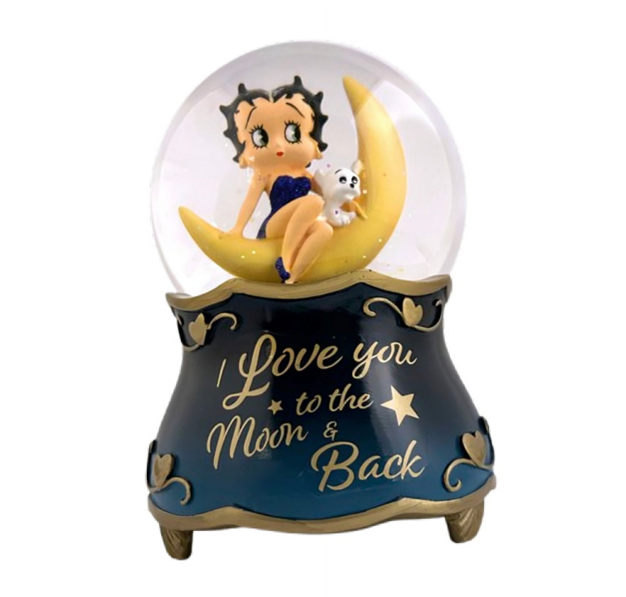 The Bradford Exchange #4: 'I Love You to The Moon and Back' Betty Boop Globe 6" The Bradford Exchange #4: 'I Love You to The Moon and Back' Betty Boop Globe 6"