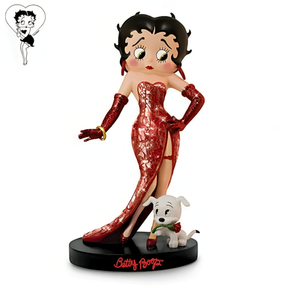 アメコミ Betty Boop Calendar Girls Figurine March Betty Boop calendar girl figurine set w/ display, Johnson