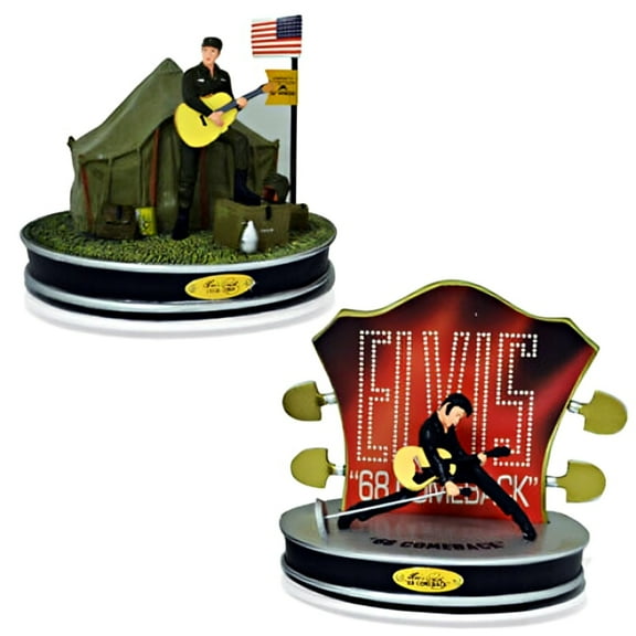 The Bradford Exchange Comeback and Elvis Army Life of Elvis Tribute Sculpture Collection Issue #4