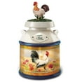 thumbnail image 1 of The Bradford Exchange Country Morning "Tea" Issue #1 Limited-Edition Food Safe and Country Chic Kitchen Canister Collection with Rooster Artwork by Dona Gelsinger, 1 of 1