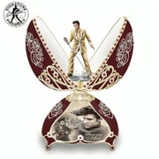 The Bradford Exchange Elvis  in Concert Musical Egg A Tribute to the Kings Legendary Performances by Peter Carl Faberg  6.5-Inches