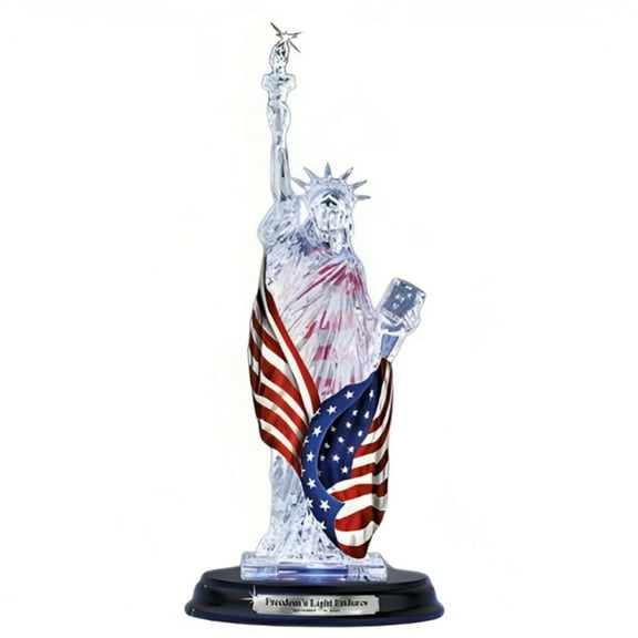 The Bradford Exchange Freedom's Light Endures Statue of Liberty Sculpture 8"