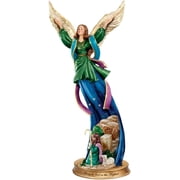 The Bradford Exchange Glory to God in The Highest Nativity Angel Figurine Issue #5 Hand-Sculpted 3D Artwork and Exquisite Hand-Painted Details Renaissance-Inspired Design by T-Kinkade 6-inches