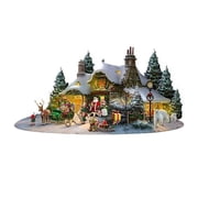 The Bradford Exchange Hawthorne Village Division Santas Night Before Christmas Sculpture Christmas Decoration by Thomas Kinkade 5.5-inches