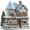 thumbnail image 1 of The Bradford Exchange Hawthorne Village 'TWAS The Night Before Christmas Collectible Story House with Lights and Sound by Thomas Kinkade, 1 of 3