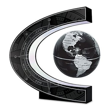 Levitating Globe With LED Base - Floating World Map Desk Decor