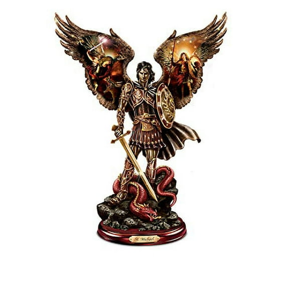 The Bradford Exchange Michael: Triumphant Warrior' Cold-Cast Bronze Sculpture 10-inches