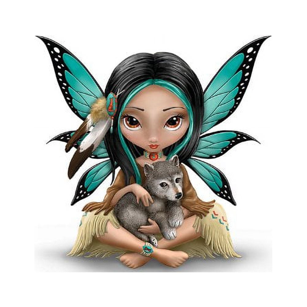 The Bradford Exchange   フィギュア　人形　レア The Bradford Exchange Moonheart Spirit of Strength Fairy Figurine