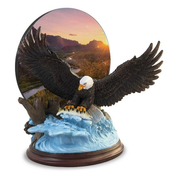 The Bradford Exchange Purple Mountain America The Beautiful Sculpture Collection Limited Edition Bald Eagle Sculpture 8.5-inches