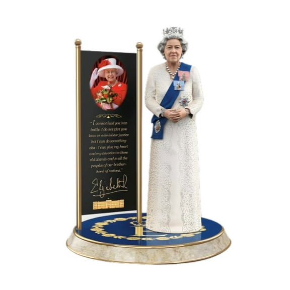 The Bradford Exchange Queen Elizabeth II: The Longest Reigning Monarch Sculpture - Diamond Jubilee Tribute, 10.2-Inches