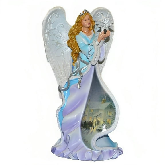 The Bradford Exchange Starlight Angel Gifts of Christmas Illuminated Angel Figurine Collection Issue #6 by Thomas Kinkade 7.5-inches