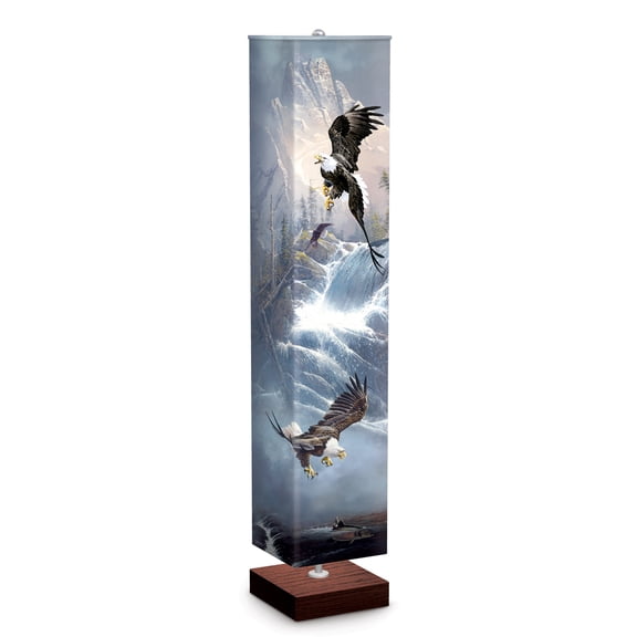 The Bradford Exchange Ted Blaylock "Glory Of Flight" Eagle Art Floor Lamp 60-inches