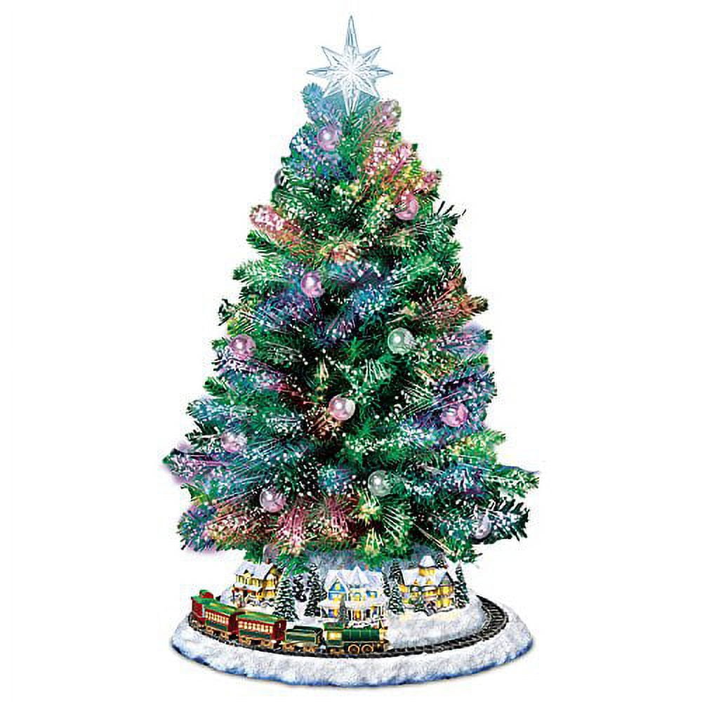 Thomas Kinkade Holiday Sparkle ColorChanging FiberOptic Tabletop