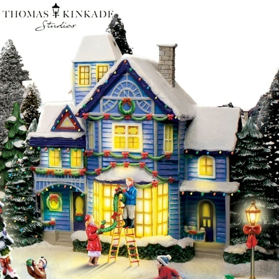 The Bradford Exchange Thomas Kinkade Sounds of The Season Village Collection #3