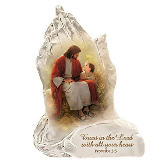 The Bradford Exchange Trust In The Lord Issue #2 Praying Hands Religious Art Collectible Figurine with Art by Greg Olsen 6-inches