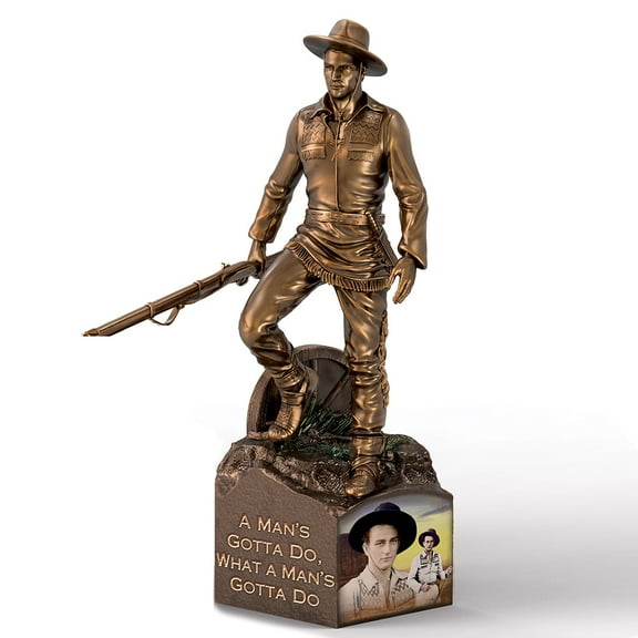 The Bradford Exchange What's A Man Gotta Do Duke #1 John Wayne The Legend Sculpture Collection 7.5 to 9-inches