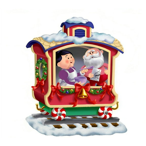 The Bradford Exchange Whoever Heard Of A Skinny Lighting The Holiday Path All Aboard The Rudolph Express Collection Issue #4 Celebration of Christmas Cheer Handcrafted Christmas Decoration 4.5-inches