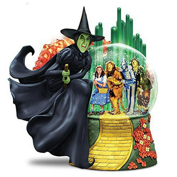 The Bradford Exchange Wizard of OZ Wicked Witch of The WEST Musical Glitter Globe Lights Up