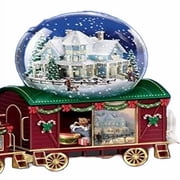 The Bradford Exchange Wonderland Express Miniature Snow Globe Collection Home For Holidays Christmas Decoration by Thomas Kinkade