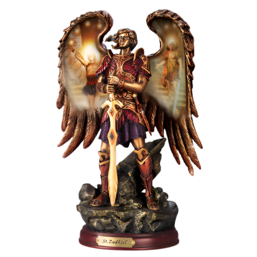 Bradford Exchange Zadkiel Bronze Archangel Sculpture, 10 Inches