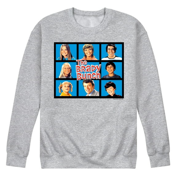The Brady Bunch TV Show - Classic Hollywood Squares - Family - Men's Crew Neck Fleece Pullover