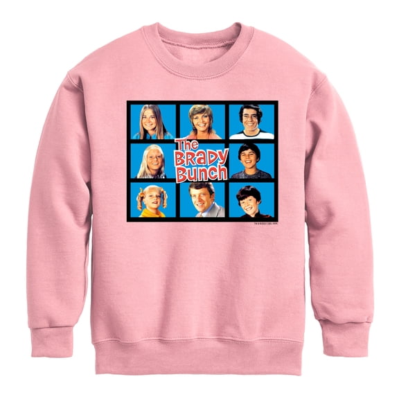 The Brady Bunch TV Show - Classic Hollywood Squares - Family - Toddler And Youth Crewneck Fleece Sweatshirt