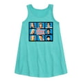 thumbnail image 1 of The Brady Bunch TV Show - Classic Hollywood Squares - Family - Toddler and Youth Girls A-line Dress, 1 of 4