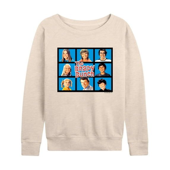 The Brady Bunch TV Show - Classic Hollywood Squares - Family - Women's Lightweight French Terry Long Sleeve Shirt