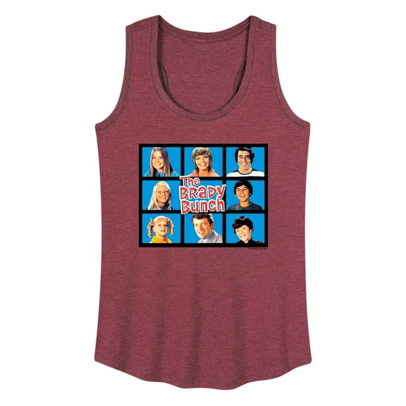The Brady Bunch TV Show - Classic Hollywood Squares - Family - Women's Racerback Tank Top