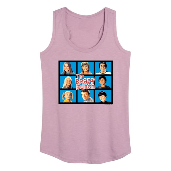 The Brady Bunch TV Show - Classic Hollywood Squares - Family - Women's Racerback Tank Top
