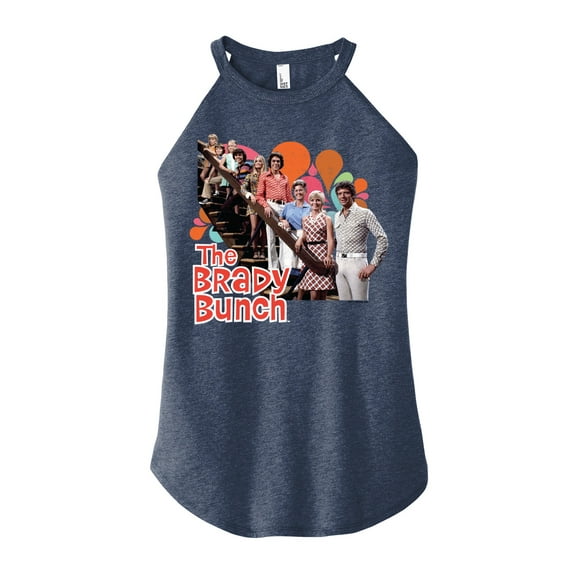 The Brady Bunch TV Show - Family Photo - Juniors High Neck Tank Top